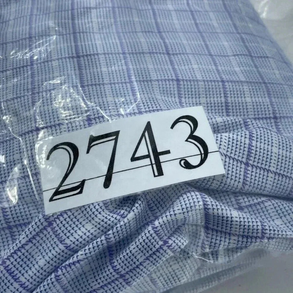 Hugo Boss sharp fit Shirt Long Sleeve Button Down Mens 16.5 blue 2743 - Picture 8 of 8